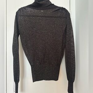 Reiss Glitter Turtleneck Knit Top